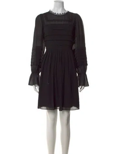 Pre-owned Ted Baker Crew Neck Knee-length Dress W/ Tags In Black