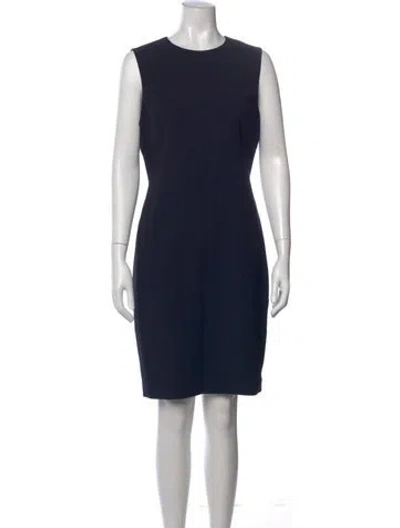 Pre-owned Ted Baker Crew Neck Knee-length Dress W/ Tags In Black