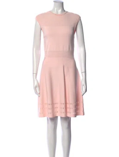 Pre-owned Ted Baker Crew Neck Knee-length Dress W/ Tags In Pink