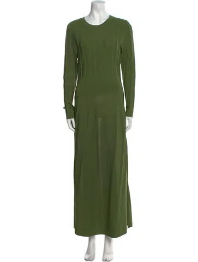 Pre-owned Ted Baker Crew Neck Long Dress W/ Tags In Green