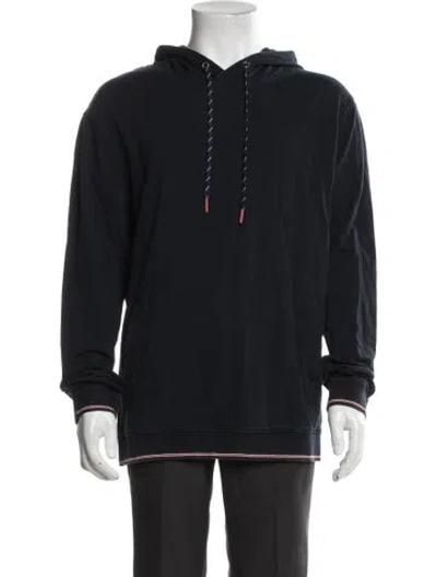 Pre-owned Ted Baker Crew Neck Long Sleeve Hoodie In Blue