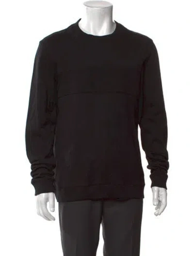 Pre-owned Ted Baker Crew Neck Long Sleeve Pullover In Black