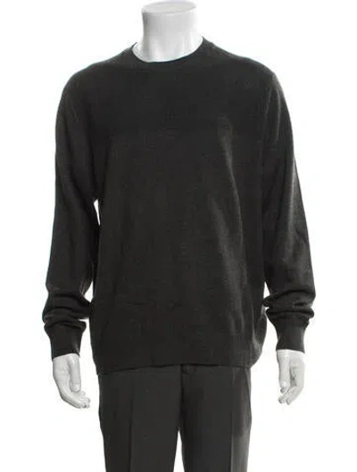 Pre-owned Ted Baker Crew Neck Long Sleeve Pullover In Gray