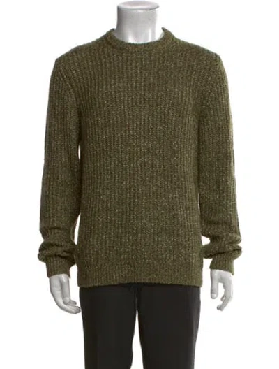Pre-owned Ted Baker Crew Neck Long Sleeve Pullover In Green