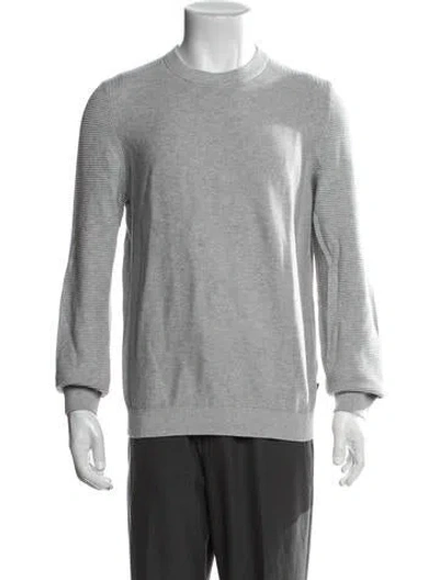 Pre-owned Ted Baker Crew Neck Long Sleeve Pullover In Grey