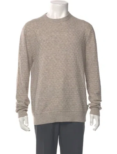 Pre-owned Ted Baker Crew Neck Long Sleeve Pullover In Neutral