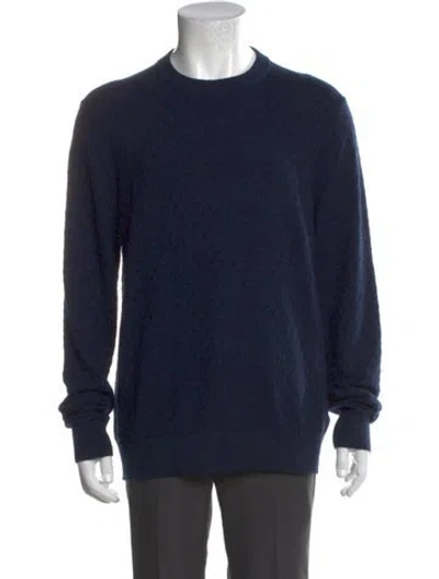 Pre-owned Ted Baker Crew Neck Long Sleeve Pullover In Purple
