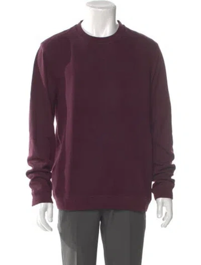Pre-owned Ted Baker Crew Neck Long Sleeve Pullover In Purple