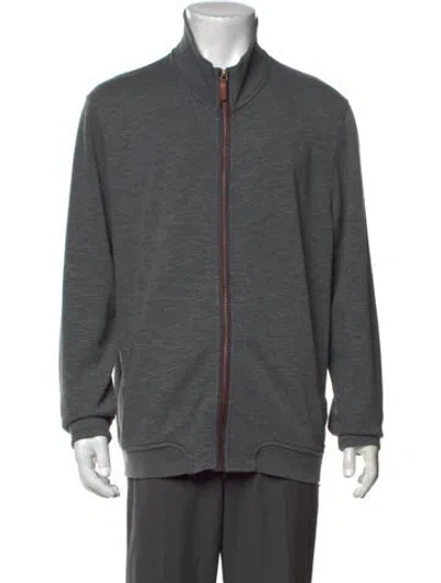 Pre-owned Ted Baker Crew Neck Long Sleeve Sweatshirt In Grey