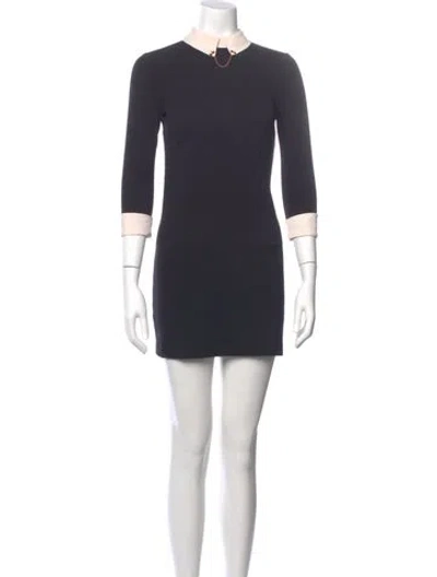 Pre-owned Ted Baker Crew Neck Mini Dress
