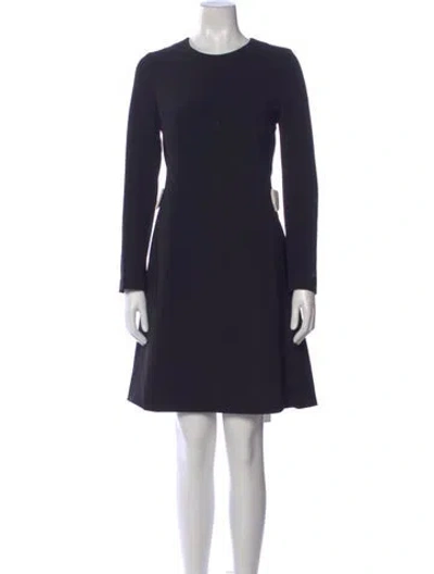 Pre-owned Ted Baker Crew Neck Mini Dress In Black