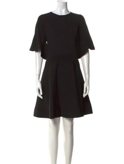Pre-owned Ted Baker Crew Neck Mini Dress In Black