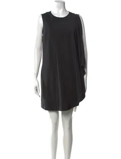Pre-owned Ted Baker Crew Neck Mini Dress In Black