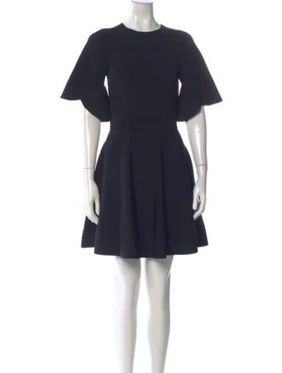 Pre-owned Ted Baker Crew Neck Mini Dress In Blue