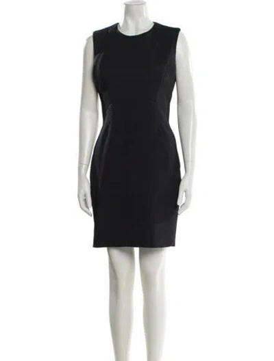 Pre-owned Ted Baker Crew Neck Mini Dress In Green