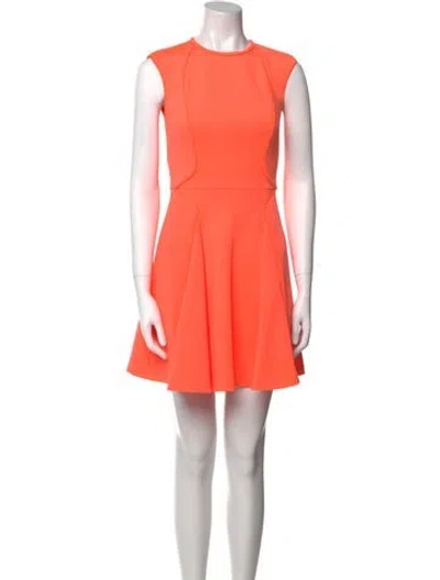 Pre-owned Ted Baker Crew Neck Mini Dress In Pink