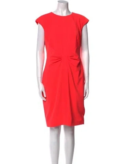 Pre-owned Ted Baker Crew Neck Mini Dress In Pink