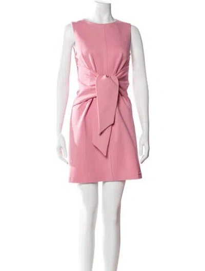 Pre-owned Ted Baker Crew Neck Mini Dress In Pink