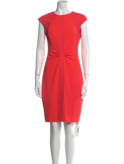 Pre-owned Ted Baker Crew Neck Mini Dress In Pink