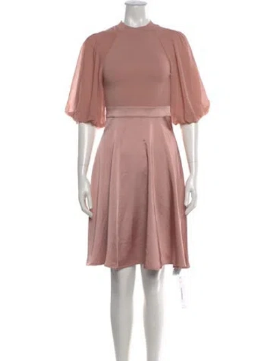 Pre-owned Ted Baker Crew Neck Mini Dress In Pink
