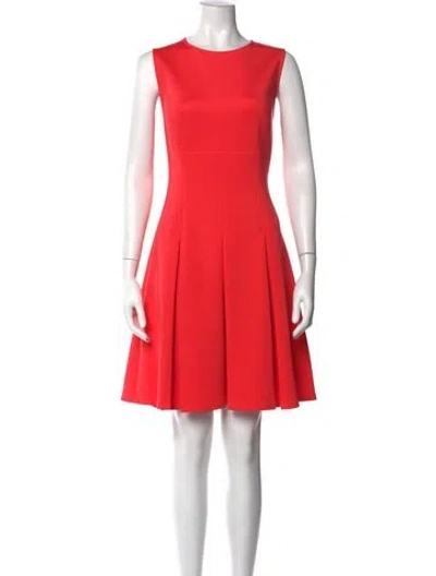 Pre-owned Ted Baker Crew Neck Mini Dress In Pink