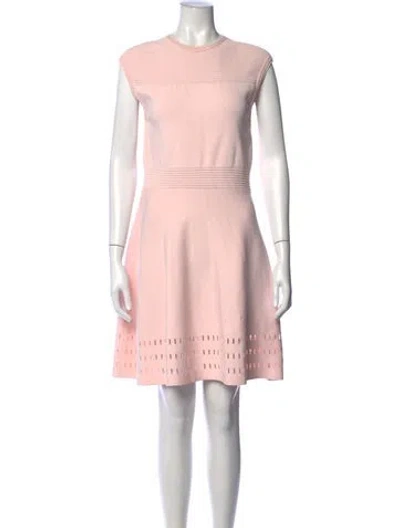 Pre-owned Ted Baker Crew Neck Mini Dress In Pink