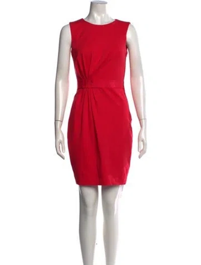 Pre-owned Ted Baker Crew Neck Mini Dress In Pink