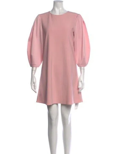Pre-owned Ted Baker Crew Neck Mini Dress In Pink