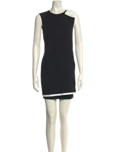 Pre-owned Ted Baker Crew Neck Mini Dress W/ Tags In Black