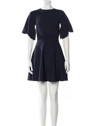 Pre-owned Ted Baker Crew Neck Mini Dress W/ Tags In Black