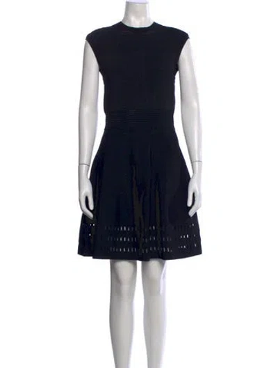 Pre-owned Ted Baker Crew Neck Mini Dress W/ Tags In Black