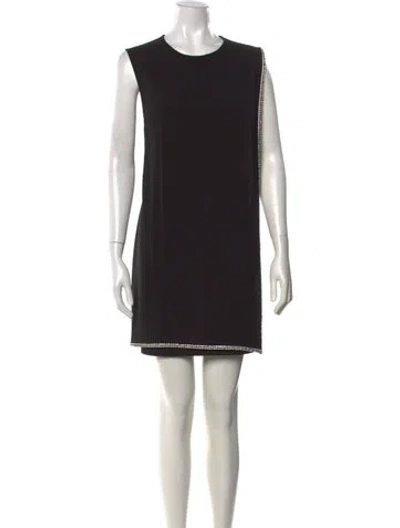 Pre-owned Ted Baker Crew Neck Mini Dress W/ Tags In Black