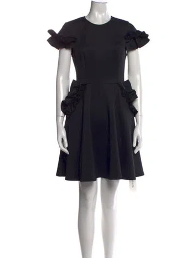 Pre-owned Ted Baker Crew Neck Mini Dress W/ Tags In Black