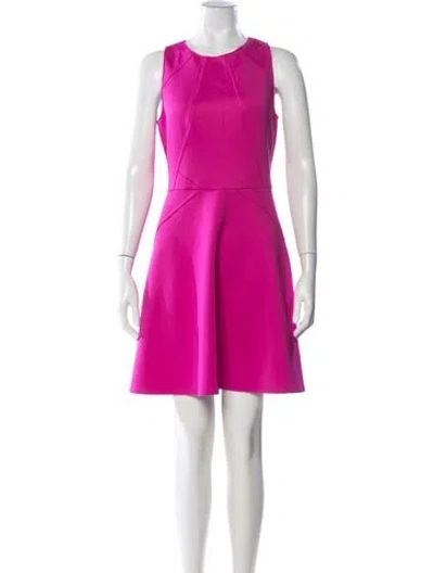 Pre-owned Ted Baker Crew Neck Mini Dress W/ Tags In Pink