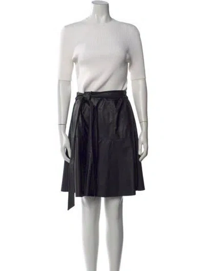 Pre-owned Ted Baker Crew Neck Mini Dress In White