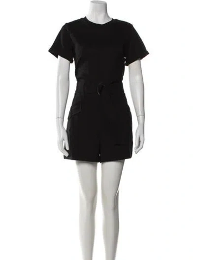 Pre-owned Ted Baker Crew Neck Romper In Black