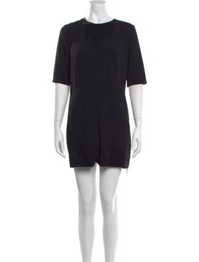 Pre-owned Ted Baker Crew Neck Romper In Black