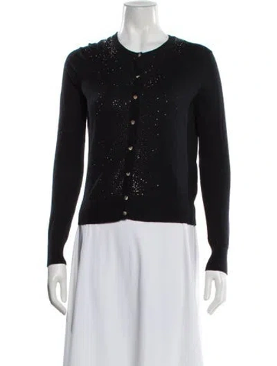 Pre-owned Ted Baker Crew Neck Sweater In Black