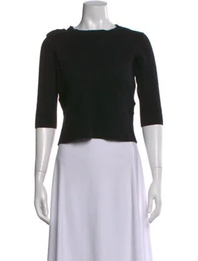 Pre-owned Ted Baker Crew Neck Sweater In Black