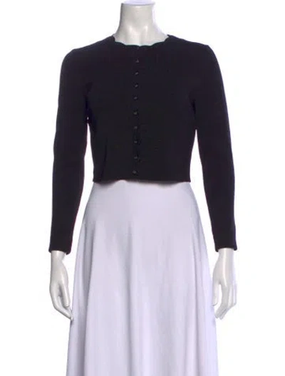 Pre-owned Ted Baker Crew Neck Sweater In Black