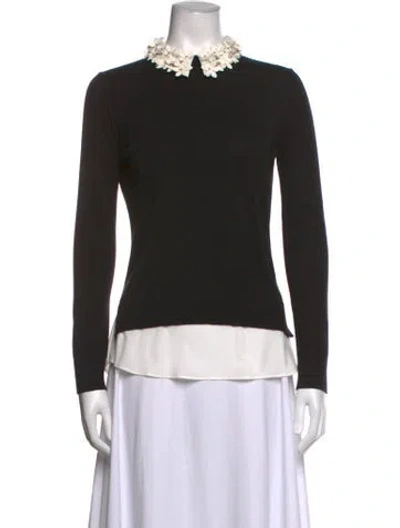 Pre-owned Ted Baker Crew Neck Sweater In Black