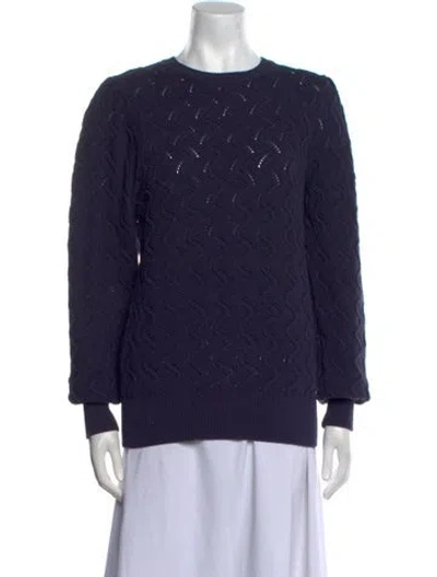 Pre-owned Ted Baker Crew Neck Sweater In Blue
