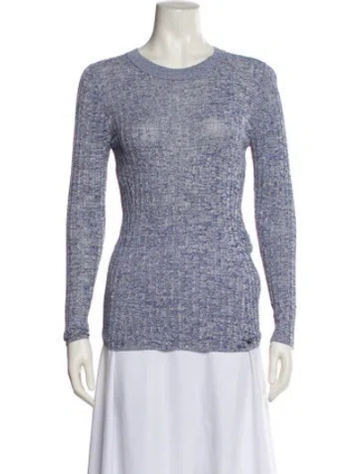Pre-owned Ted Baker Crew Neck Sweater In Blue