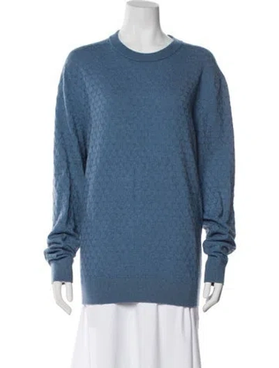 Pre-owned Ted Baker Crew Neck Sweater In Blue