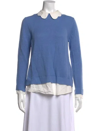 Pre-owned Ted Baker Crew Neck Sweater In Blue