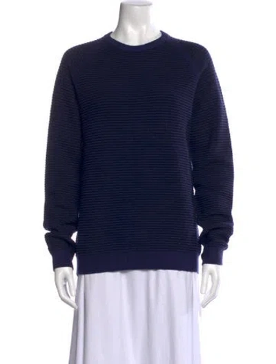 Pre-owned Ted Baker Crew Neck Sweater In Blue