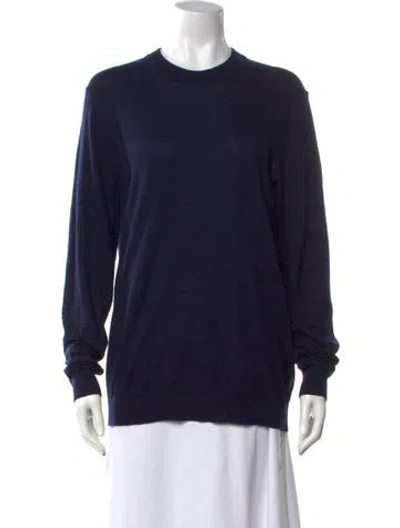 Pre-owned Ted Baker Crew Neck Sweater In Blue
