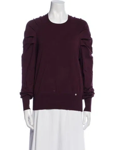 Pre-owned Ted Baker Crew Neck Sweater In Burgundy