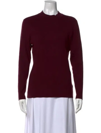 Pre-owned Ted Baker Crew Neck Sweater In Burgundy