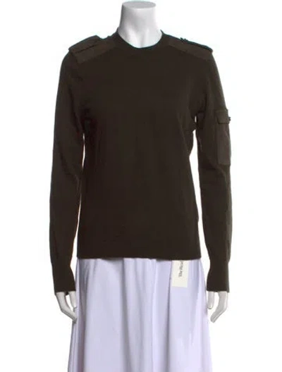 Pre-owned Ted Baker Crew Neck Sweater In Green